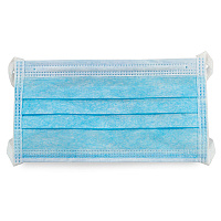 3-ply Face Mask W/ Ear Loops, 1 Cs = 40 Bx (MFB-3-EL-2K)
